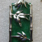 Estate Vintage 925 Sterling Silver Necklace with Green Jade Pend