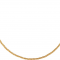 Estate 14K Yellow Gold 15.5" Adjustable Textured Beaded Chain Ne