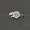 925 Sterling Silver Flower Charm Clasp Findings for Jewelry Maki