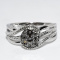 $395 .925 Sterling Silver .03CT Natural White Diamond Cocktail