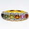 $395 .925 Sterling Silver 1.11CT Natural Multi Color Sapphire