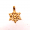 Ladies 14k Yellow Gold 0.9 Grams Snowflake Pendant 1"