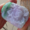 Certified Lavender Green Natural A Jade jadeite pendant Bair