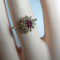 QUALITY VINTAGE 14K SOLD GOLD RING WITH NATURAL RUBY AND DIAMOND