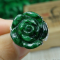 Certified Green 100% Natural A jadeite jade Ring S925 silver 戒指