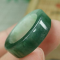 Certified Green 100% Natural A jadeite jade Ring ζζ USA 7#