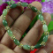 6mm Bead Cert'd Vivid Green 100% Natural A Jade Jadeite Bracelet
