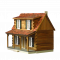 Shop Rustic Charm Adirondack Log Cabin Dollhouses Kit