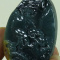 Cert'd Dark Green Natural A JADE jadeite Carved 2-sided Pendant