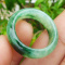 Myanmar Natural Grade A Jadeite Jade One Piece Ring Carving