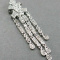 Fine Designer ADL 14k White Gold 1/4 tcw Art Deco Slide Necklace