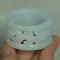 53 mm Certified Icy White 100% Natural A Jade jadeite Bangle Bra