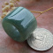 Certified Green 100% Natural A JADE Jadeite Thumb RING USA 7 戒指
