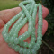 Natural Grade A Light Green Jadeite Jade Bean Necklace