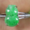 1.97 g Cert'd 925S Green Natural A JADE jadeite Adjustable Ring