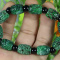 Certified Green 100% Natural A JADE jadeite Moire Bracelet 云纹手链