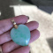 14k gold Green Jade Pendant