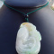 Certified Green Yellow Natural A Jade jadeite pendant