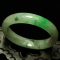 (Grade A) Natural ice Green Jadeite JADE Bracelet Bangle