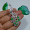 Natural A Emerald Jadeite Jade Oval Cabochon S925 Brooch Pendant