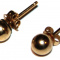 Solid 14K yellow gold marked 14K ball post Earrings