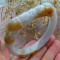 Burma Natural JADE Jadeite Goose Dragon Bangle Bracelet 57mm