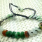 Natural A Jade Jadeite Hand-Knitting Circle Beads Bracelet