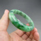 55mm Certified Grade "A" Natural Green Jadeite Jade Gems Bangle