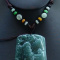 Certified Green Natural A Jade jadeite Pendant Landscape