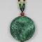 Green jadeite Moire Pendants Certified Natural Not optimized