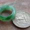 Certified Green Burma 100% Natural A JADE Jadeite Circle RING