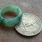 Certified Green Burma Natural A JADE Jadeite Circle RING