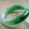 57mm 100% Natural Green Jadeite Bracelets Emerald Jade Bracelets