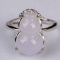 Cert'd Natural Icy Lavender Grade A Jadeite jade adjustable Ring