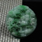 Cert'd Green 100% Natural A Jade jadeite Pendant landscape