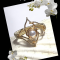 Gold Orchid Ring