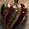 SUPERB Vintage 14K Ruby & Diamond HEART Drop Pendant!