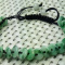Green Natural A Jade Jadeite Hand-Knitting Circle Beads Bracelet