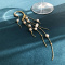 Women Long Non-piercing Clip On Earrings Polished Pearl Tassel
