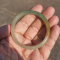 56.5 mm Natural green Jade Jadeite Round Bangle Bracelet