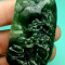 Certified Green Natural A Jade jadeite Emerald Pendant Landscape