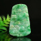 Cert'd Untreated Green Nature Grade A Jadeite Jade Pendant