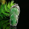 Cert'd Untreated Green Natural Grade A Jadeite Jade Pendant