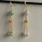 Certified natural A grade JADE Jadeite carving Lucky Earrings 耳环