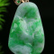 Cert'd Untreated Green Natural Grade A Jadeite Jade Pendant