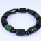 Green Natural A Jade Jadeite Moire 13.7*10 mm Bead Bracelet 手链