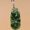 Certified Green Natural A Jade jadeite lotus pendant 925 Silver