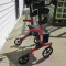 NEARLY BRAND NEW HOMCOM ARM TROUGH UPRIGHT ROLLATOR WALKER FOR S