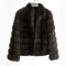 Barguzin Russian Sable Horizontal Jacket W/Stand Collar