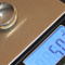Size 10 "TITANIUM & 18k" marked yellow gold wedding band ring